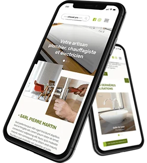 exemple-creation-site-wordpress-sur-mobile-pour-artisan Exemple création site WordPress sur mobile pour artisan à Arras et Lens