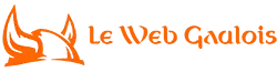C'est un logo avec texte et il représente le site "Le Web Gaulois". Développeur freelance dans la création de site internet